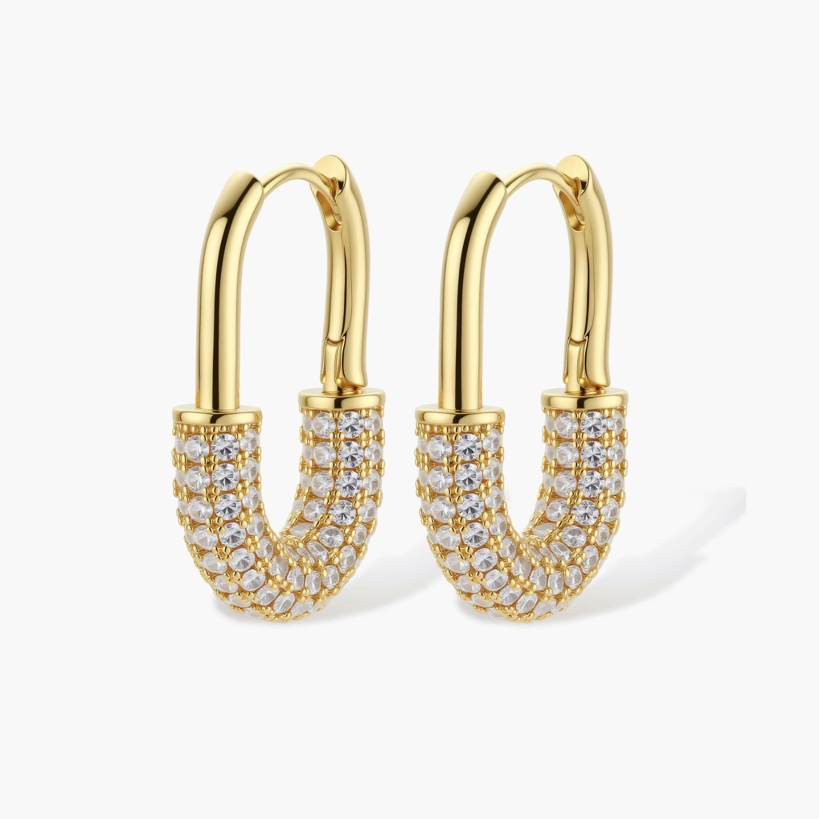 Golden Glow Huggie Hoops