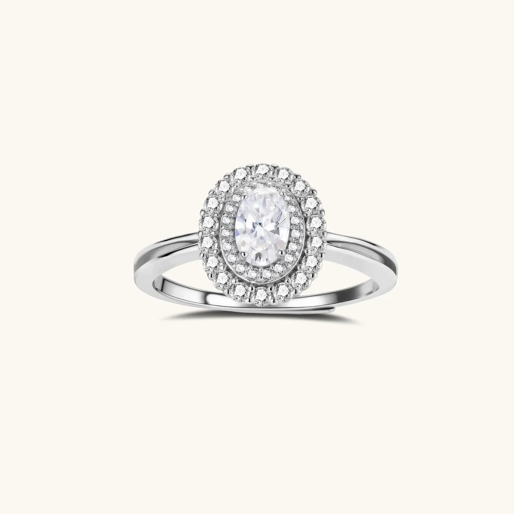 The Inheritance Double Halo Moissanite Ring