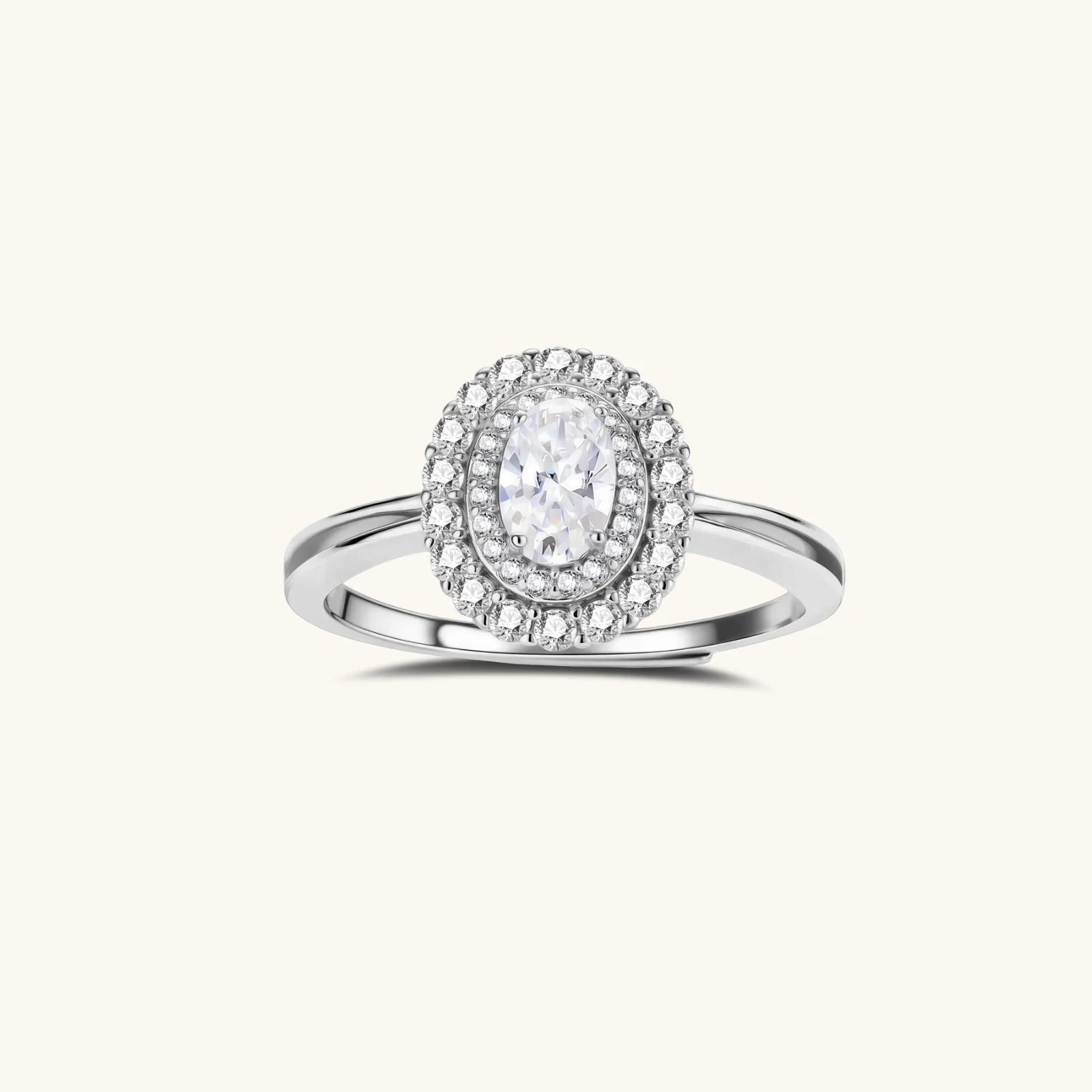 The Inheritance Double Halo Moissanite Ring