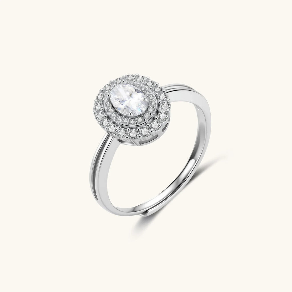 The Inheritance Double Halo Moissanite Ring