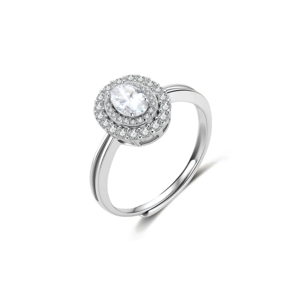 Heiress Double Halo Moissanite Ring