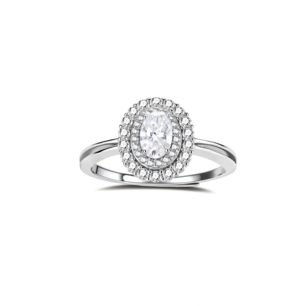 Heiress Double Halo Moissanite Ring