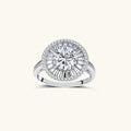 The Alibi Ring | 2 Carat Halo Moissanite Ring