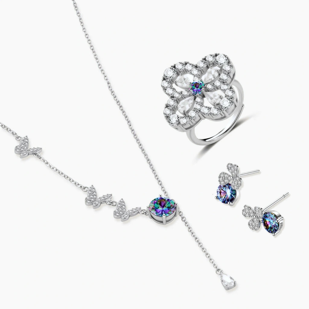 Lucky Clover Moissanite Set