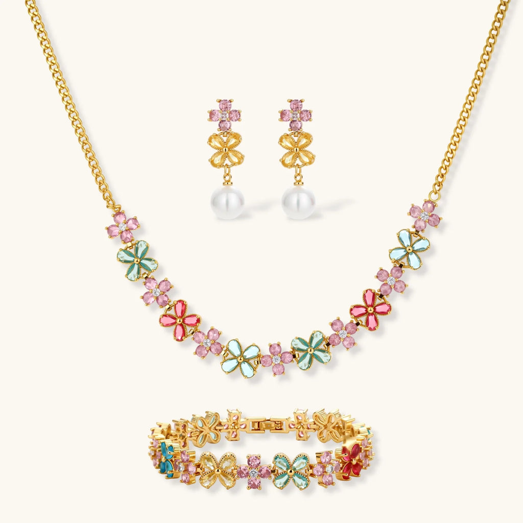 Midnight Camellia Jewelry Set