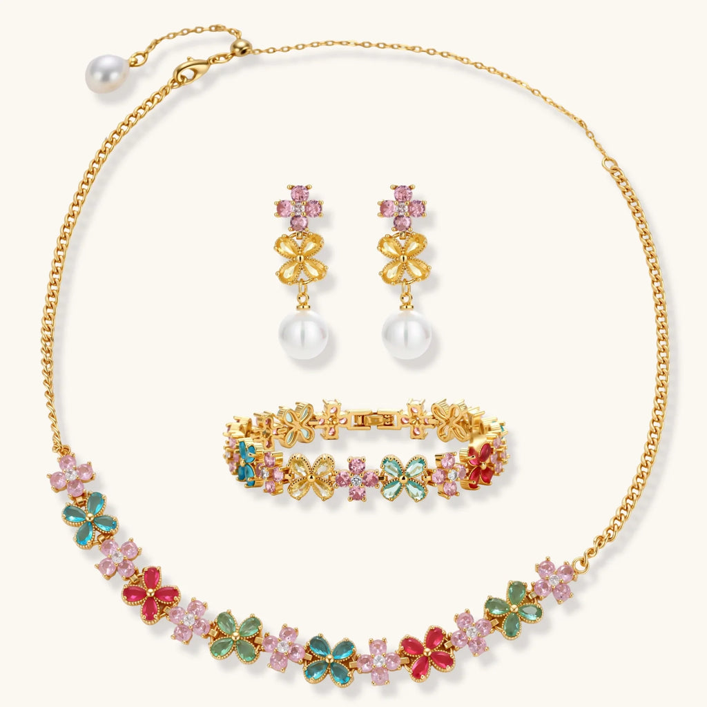 Midnight Camellia Jewelry Set