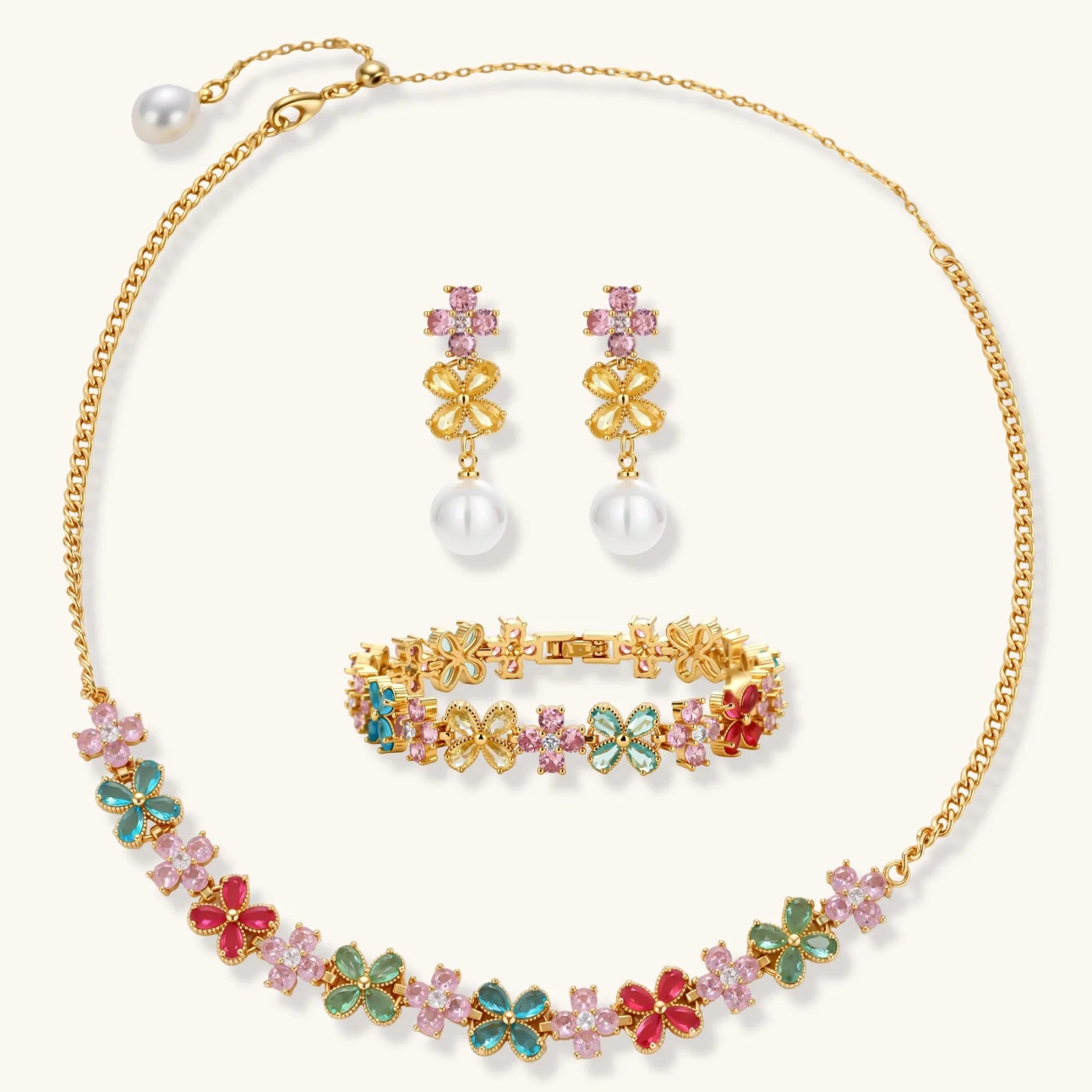 Midnight Camellia Jewelry Set