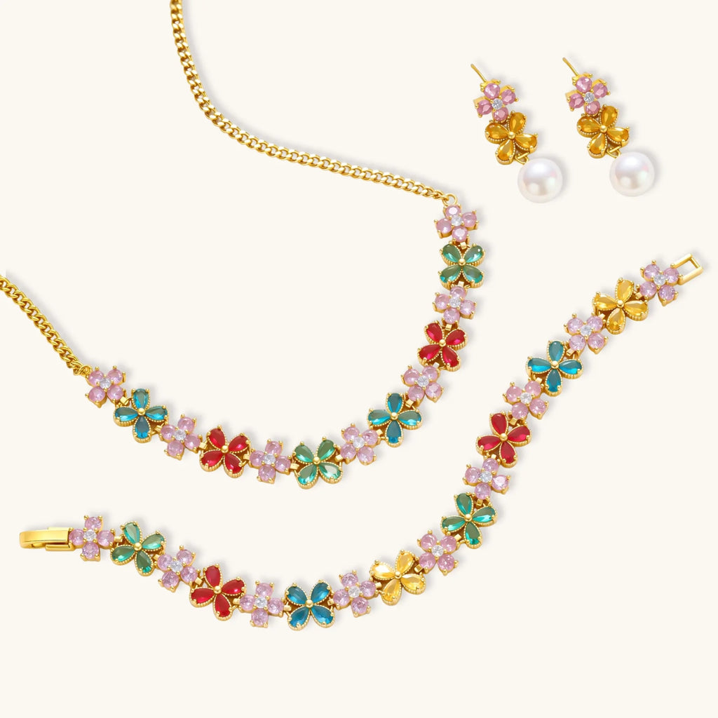 Midnight Camellia Jewelry Set