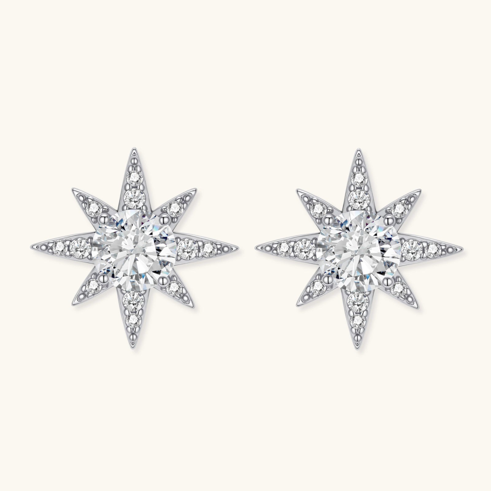 Celestial Star Moissanite Studs