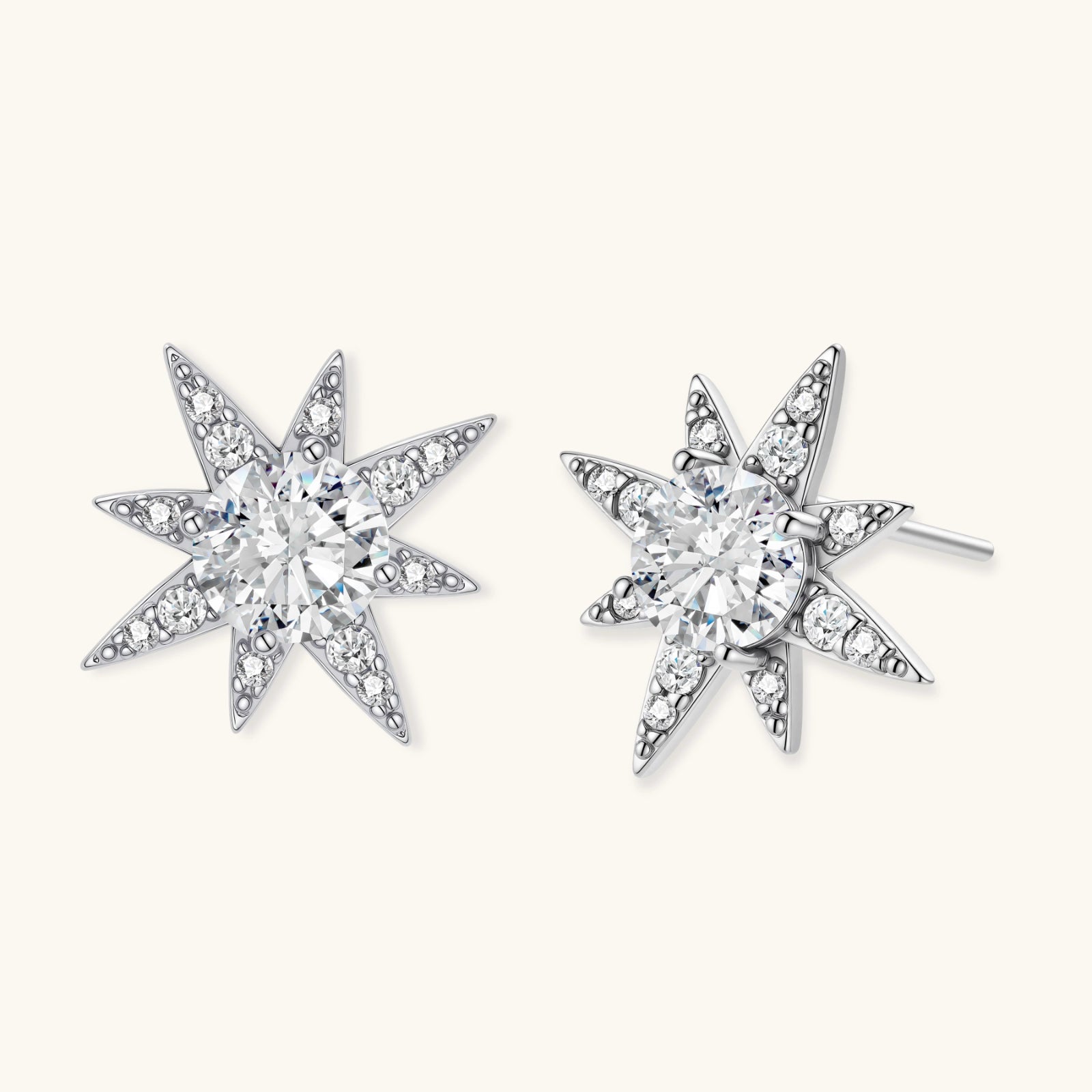 Celestial Star Moissanite Studs