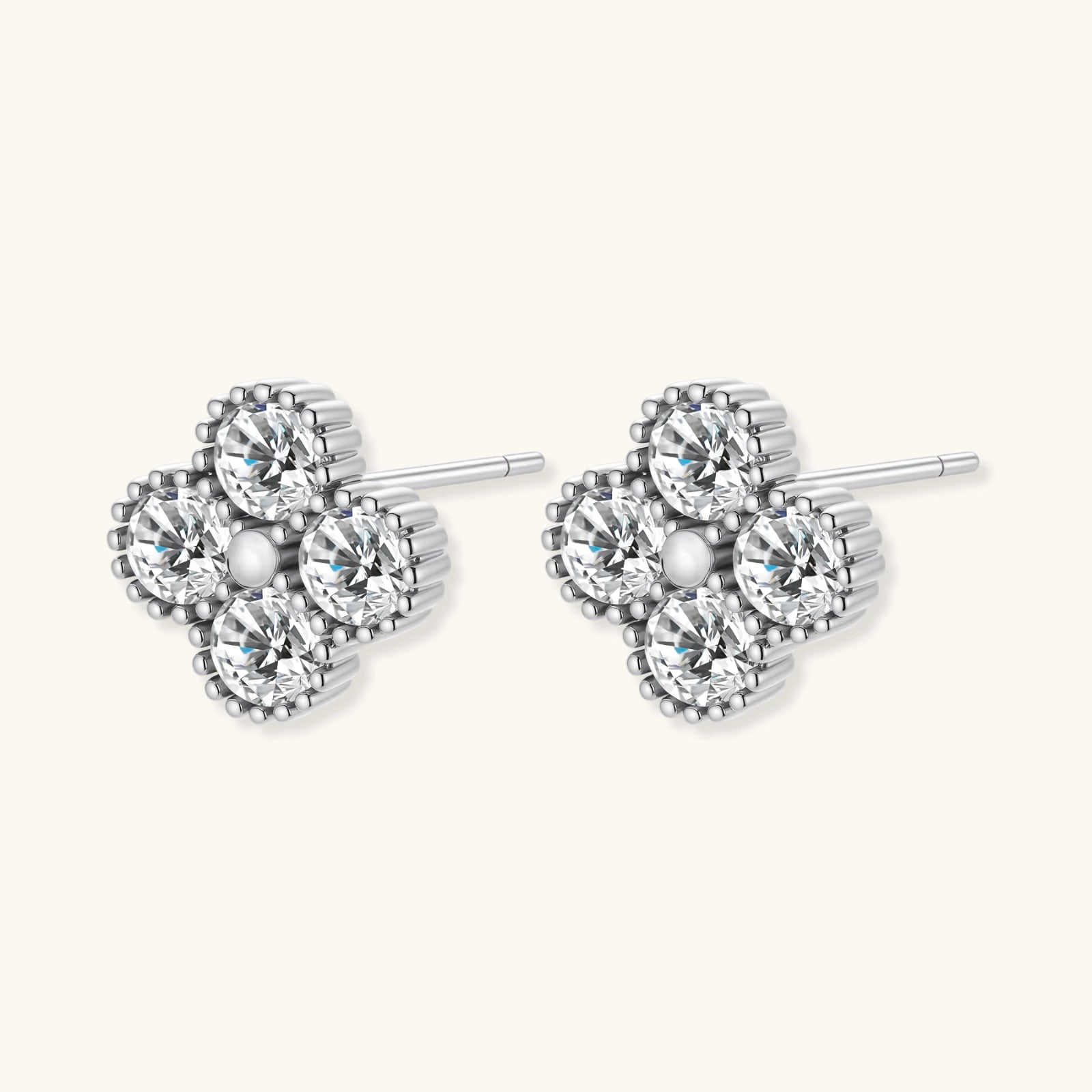 Fortuna Moissanite Studs