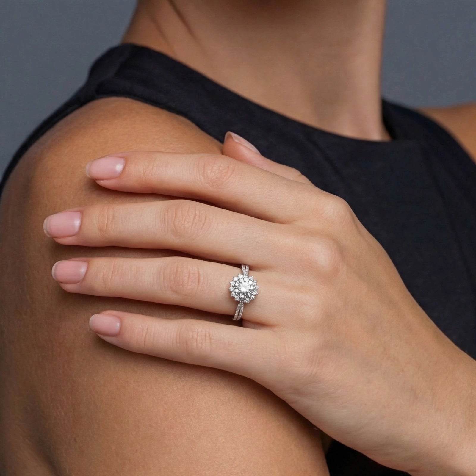 Stellar Halo 2 Ct Moissanite Ring