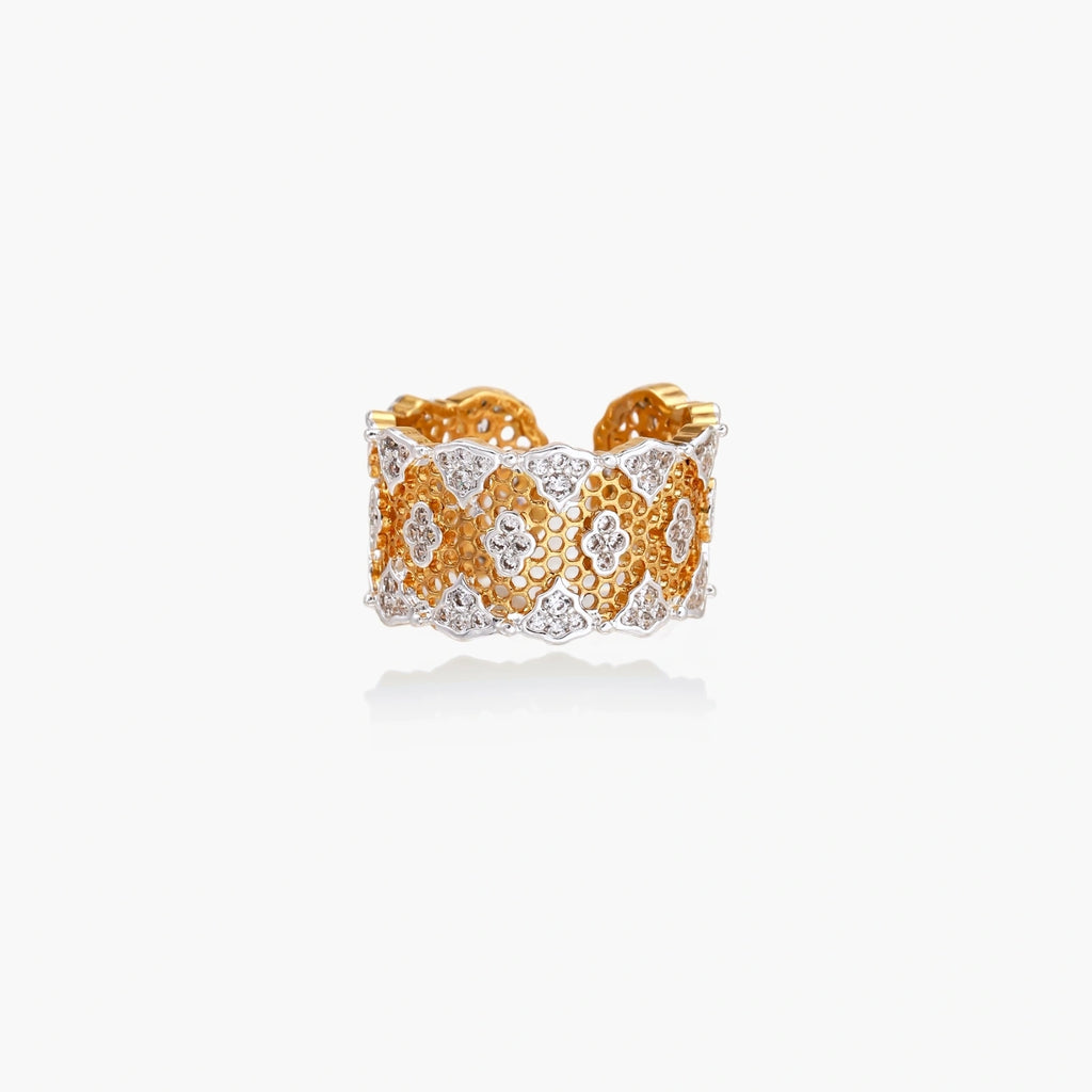 Honeycomb Crystal Power Ring