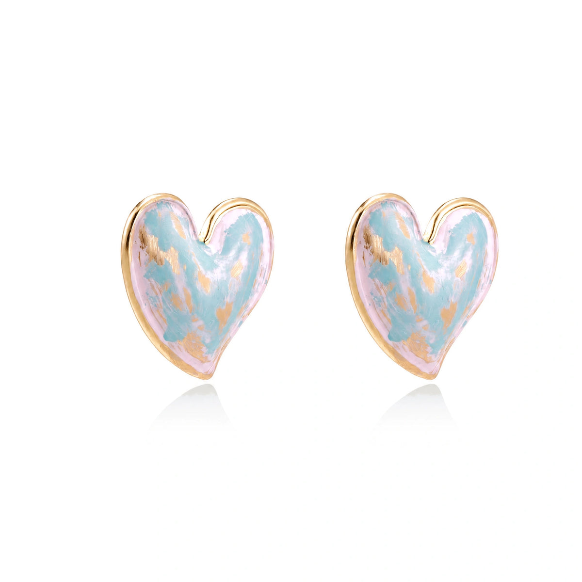 Fairy Floss Affection Heart Studs