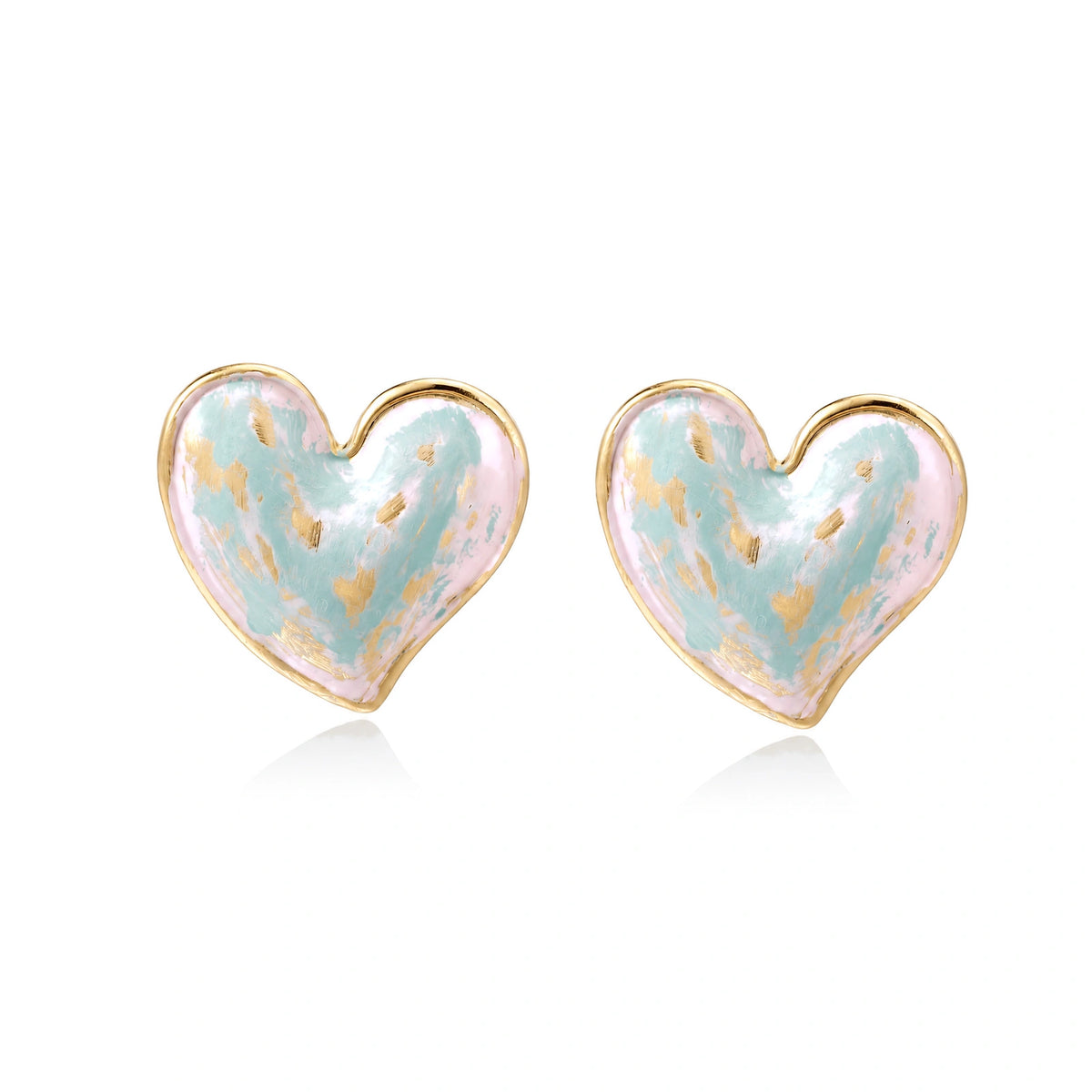 Fairy Floss Affection Heart Studs