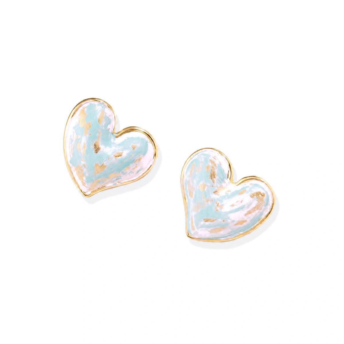 Fairy Floss Affection Heart Studs