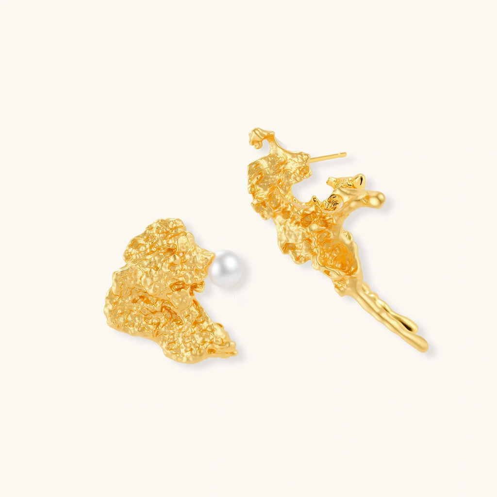 Coral Reef Asymmetrical Studs