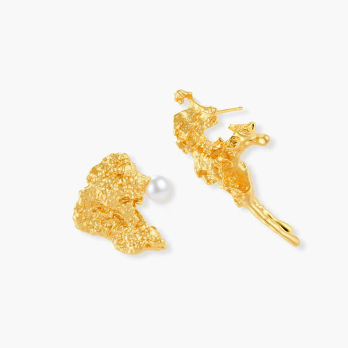 Coral Reef Asymmetrical Studs
