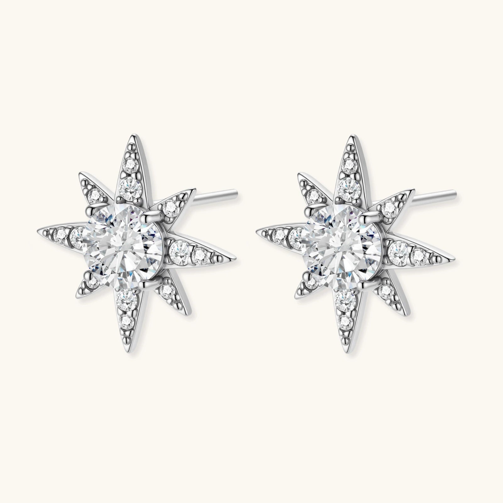 Celestial Star Moissanite Studs