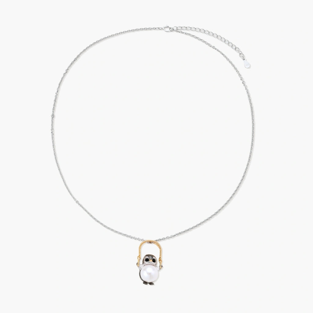Wise Owl Pearl Necklace