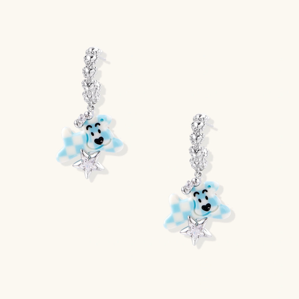 Starlight Puppy Drop Earrings
