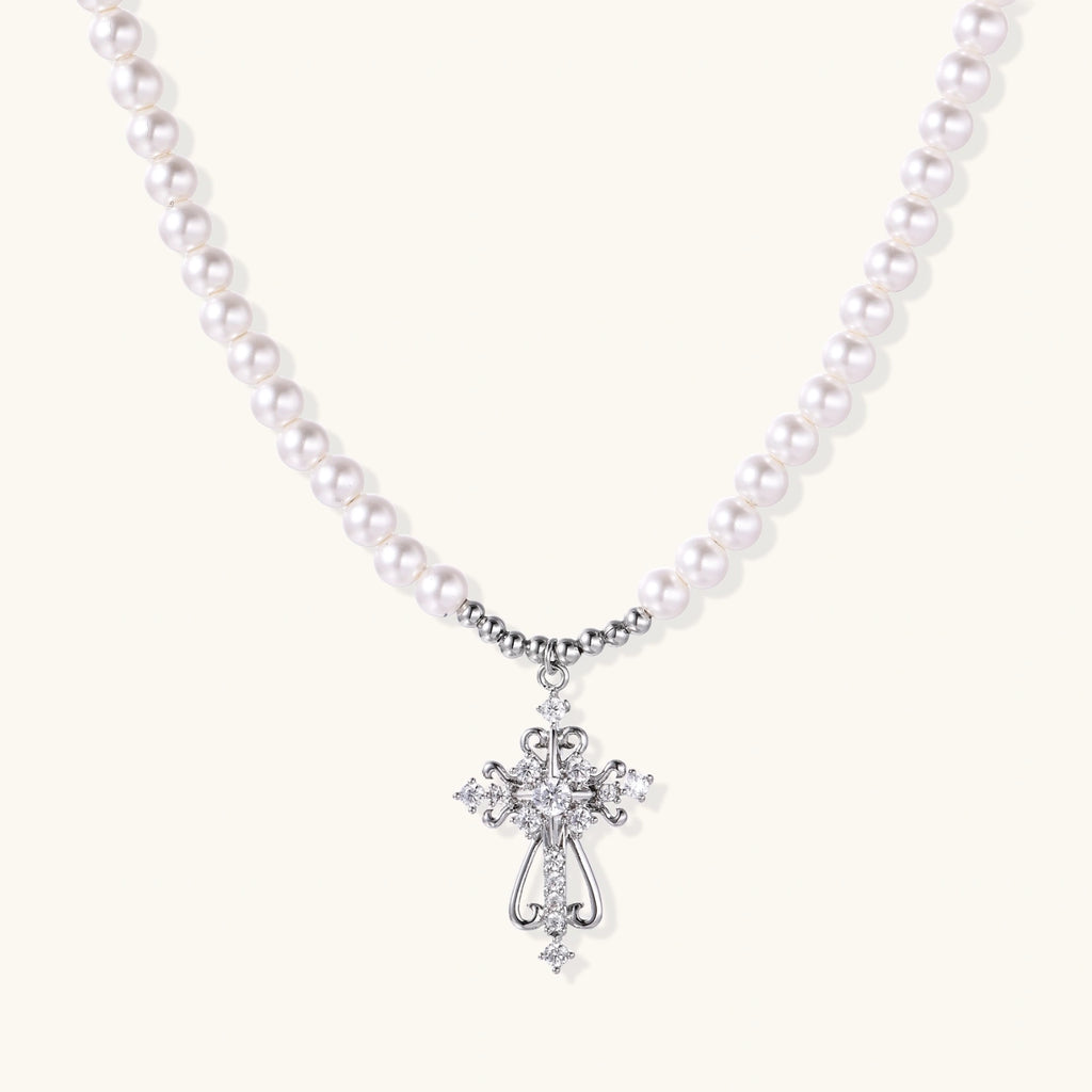 Angelic Pearl Cross