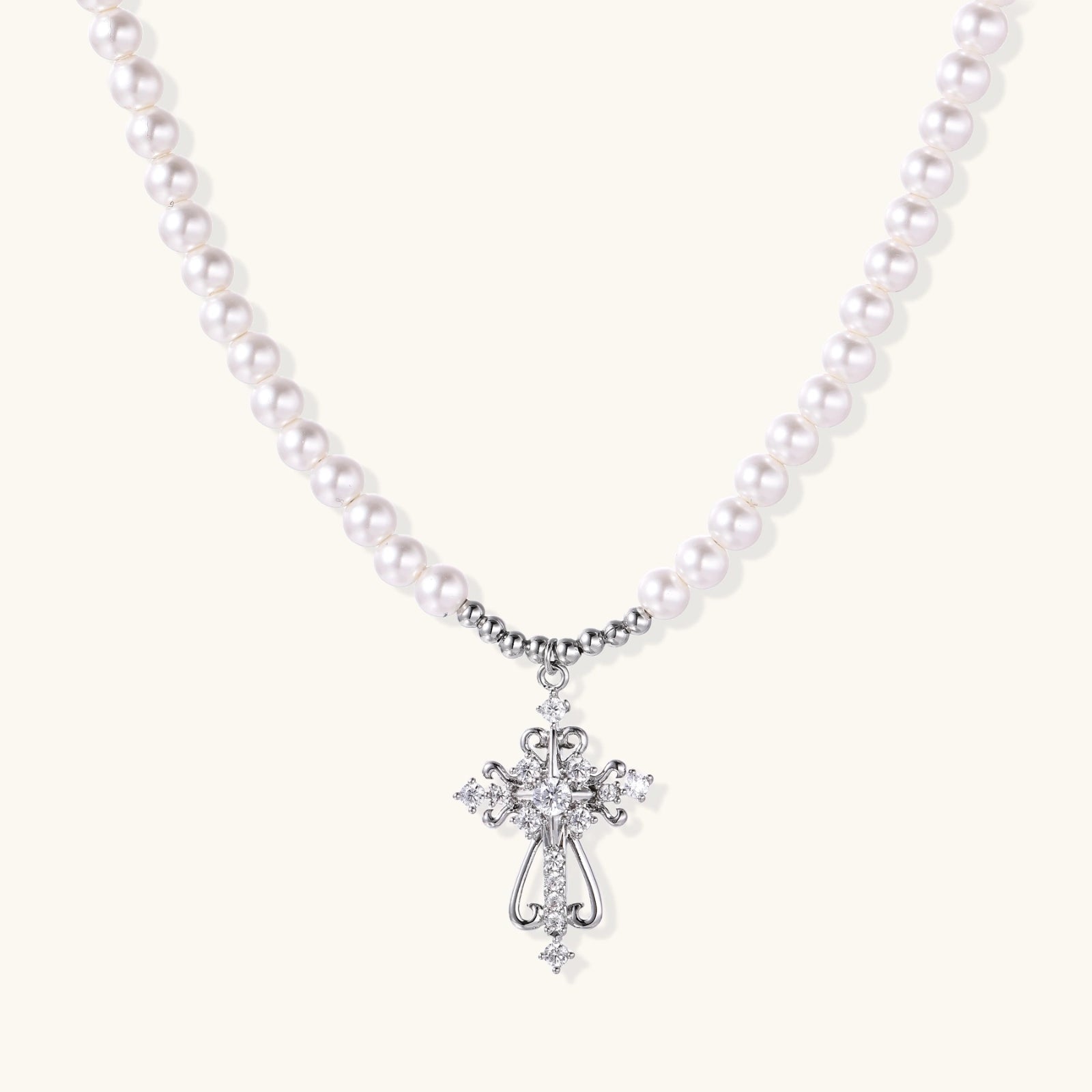 Angelic Pearl Cross