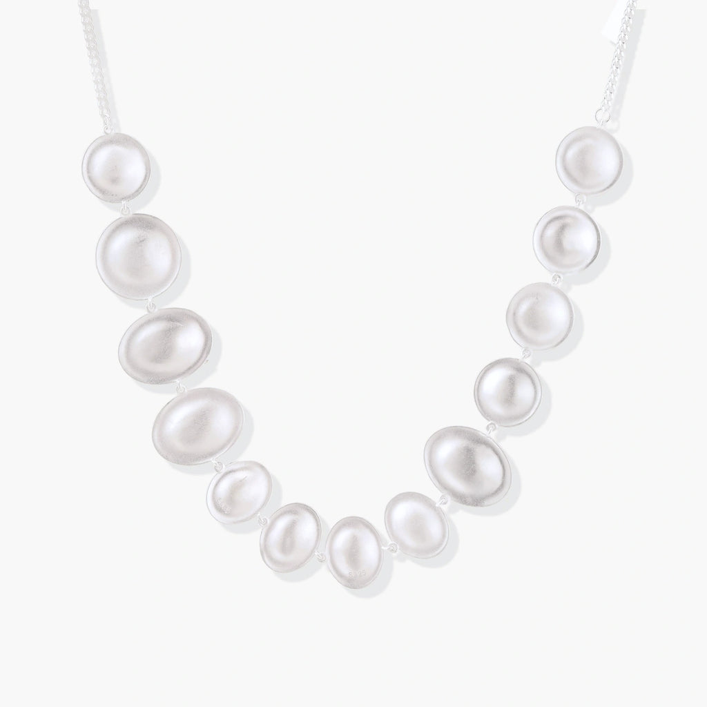 Lunar Pearl Arc Necklace
