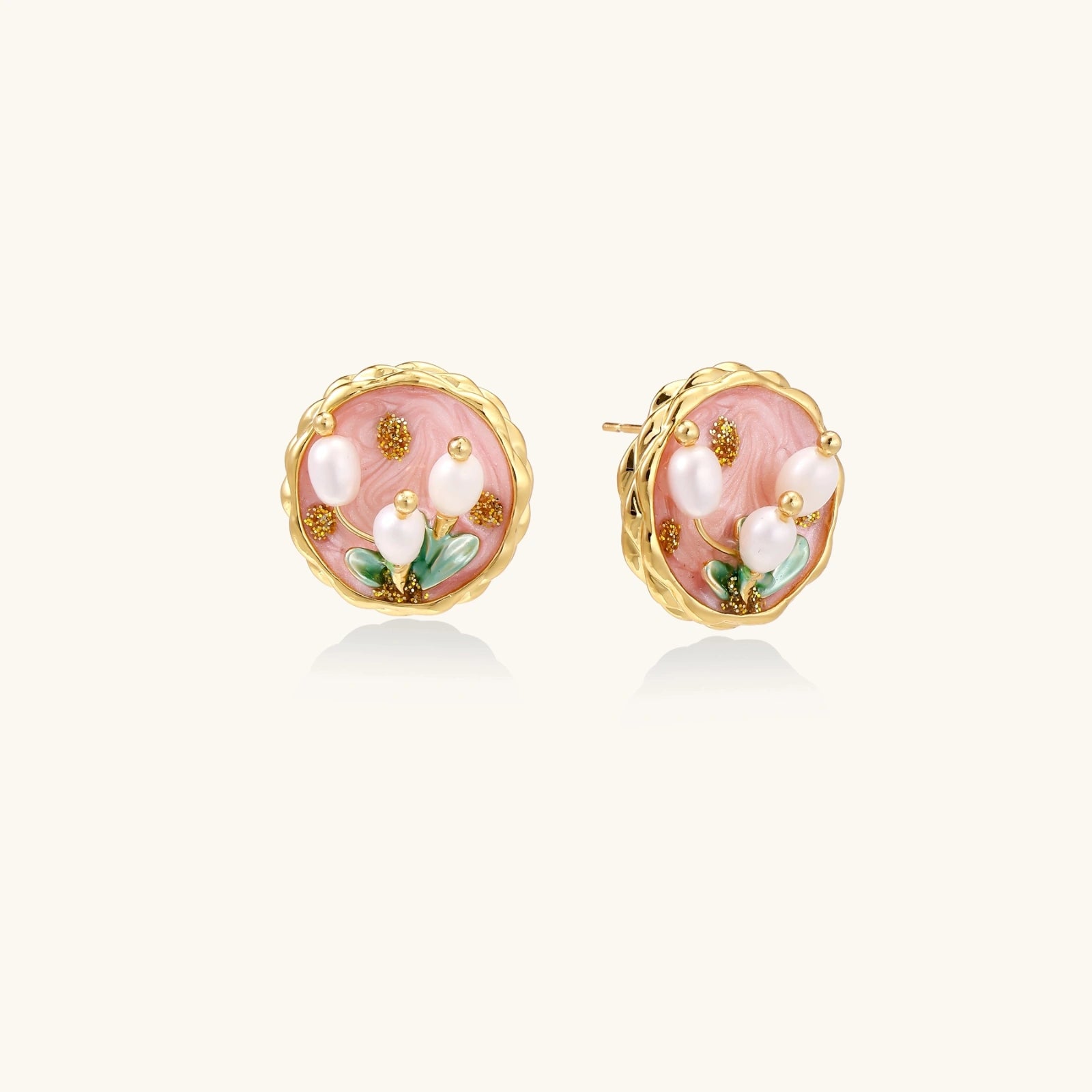 Petal and Pearl Studs