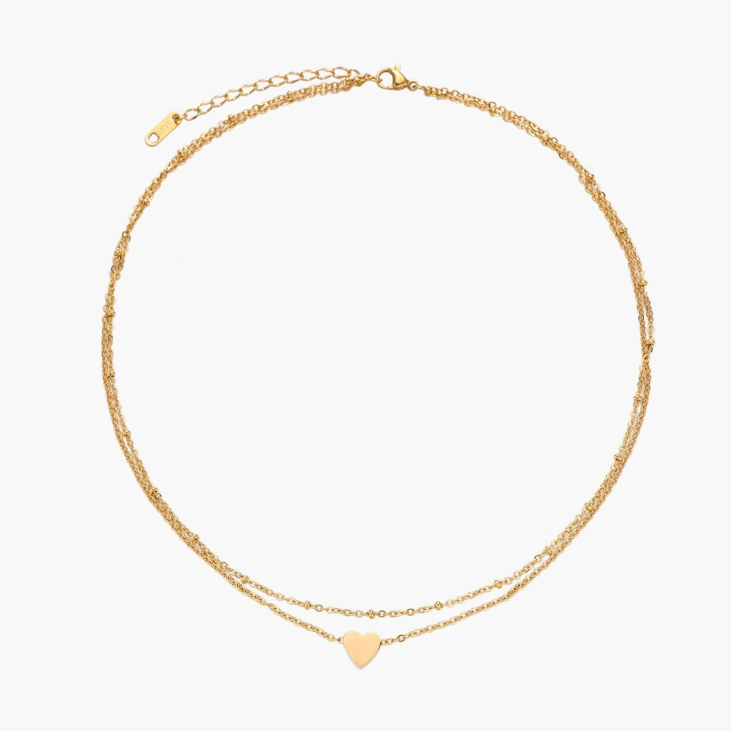 Layered Heart Necklace