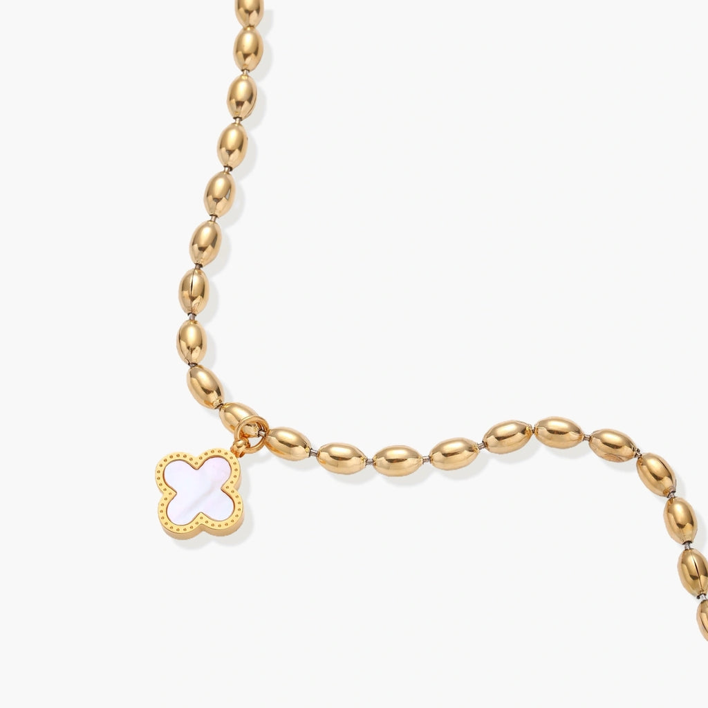 Lucky Clover Beaded Bracelet