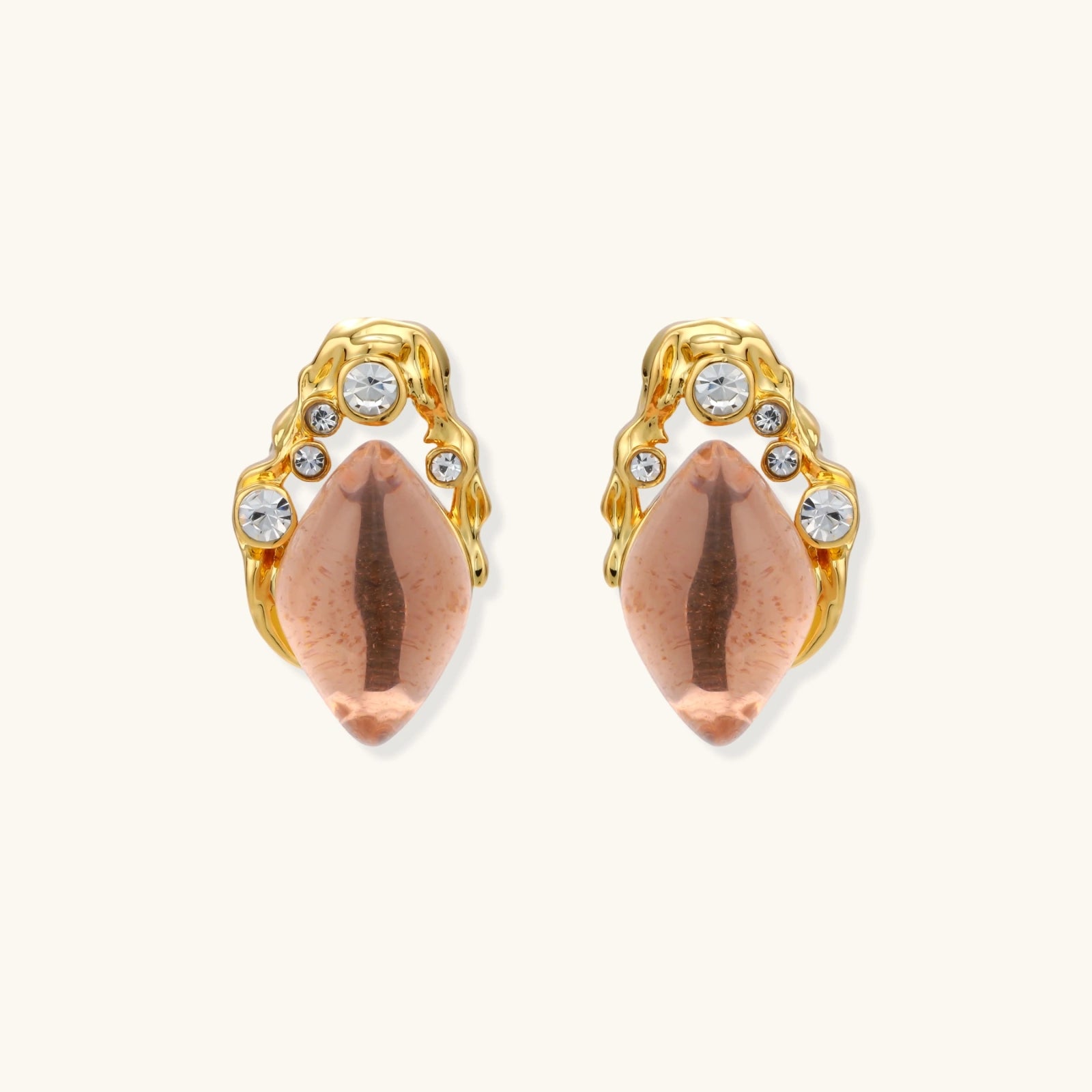 Coral Dreams Baroque Studs
