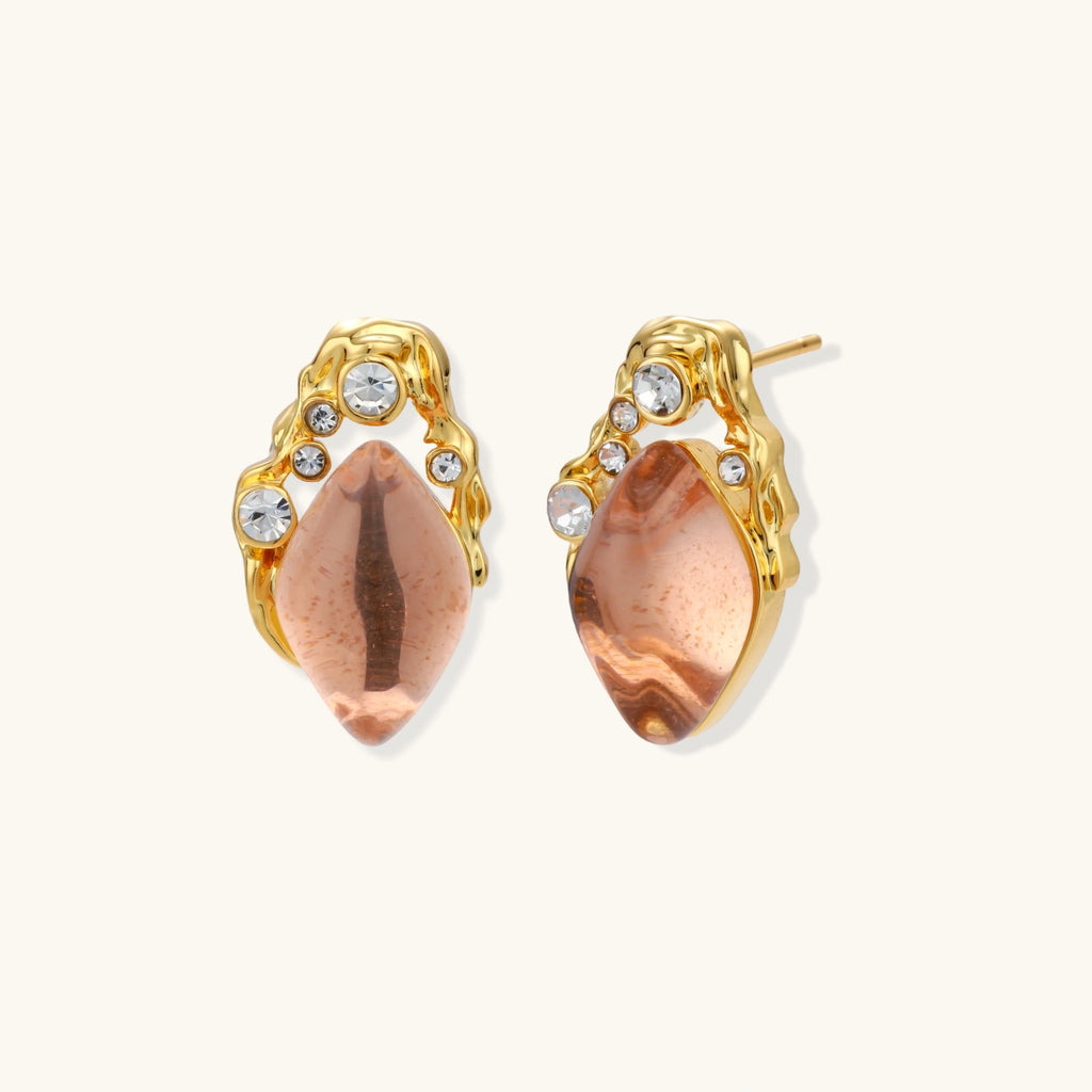 Coral Dreams Baroque Studs