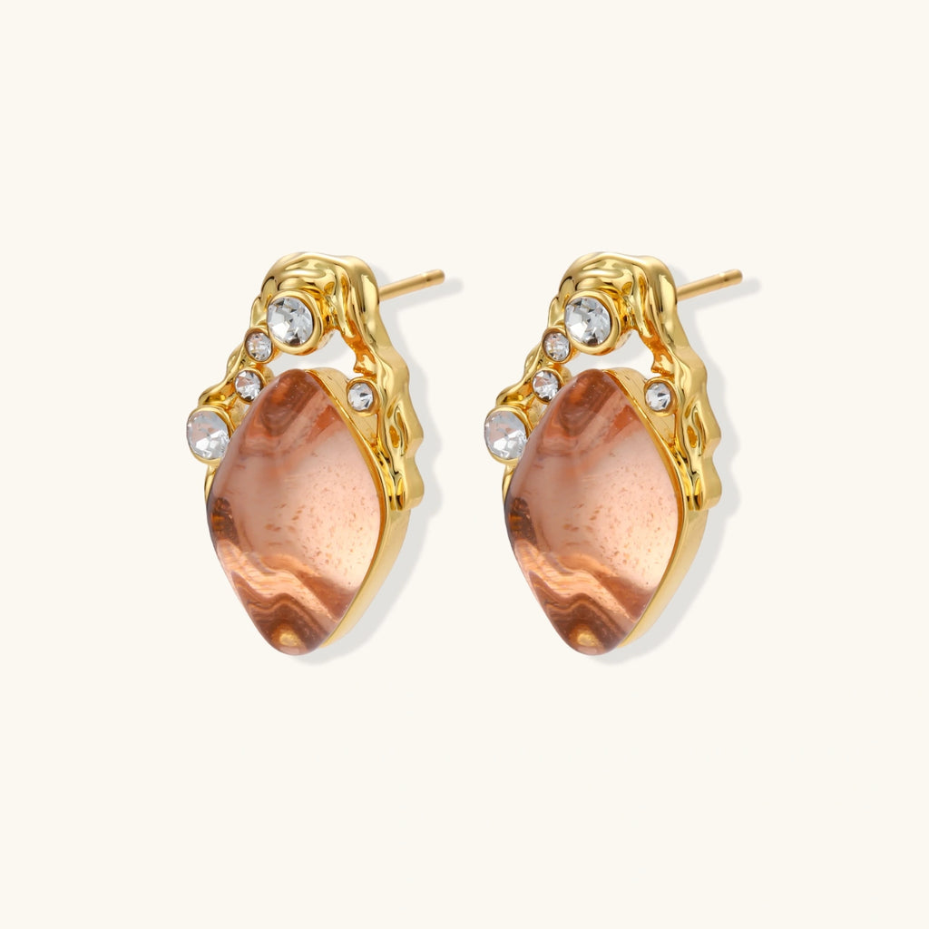 Coral Dreams Baroque Studs
