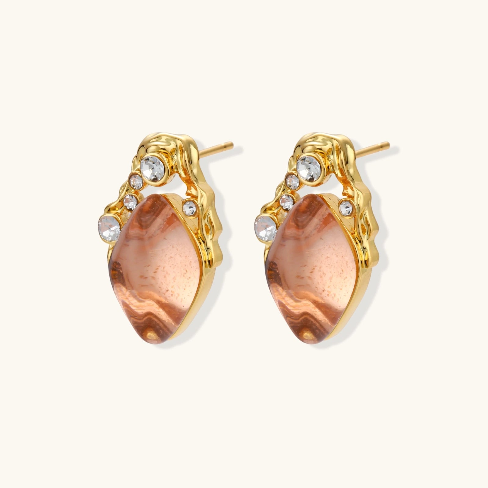 Coral Dreams Baroque Studs
