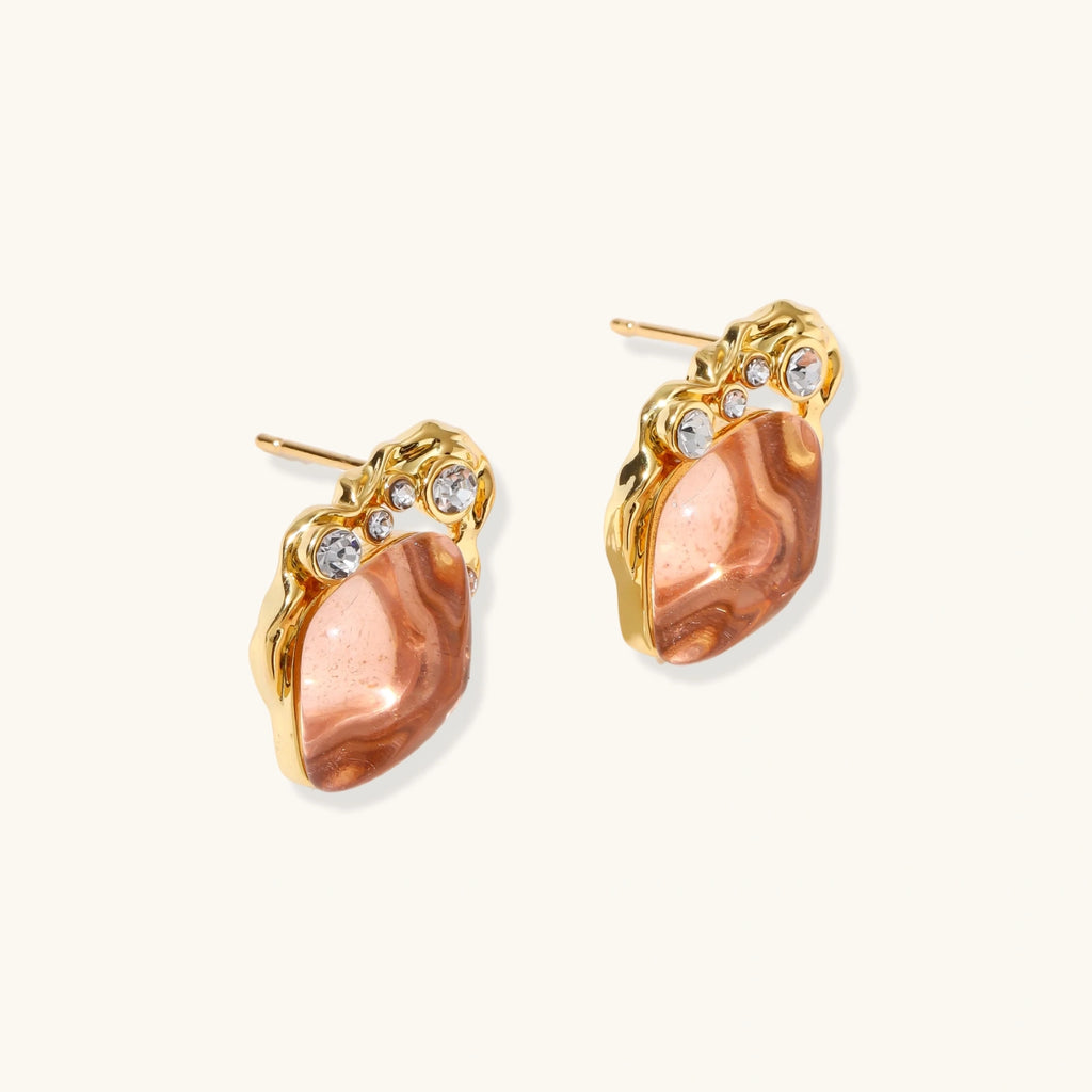 Coral Dreams Baroque Studs