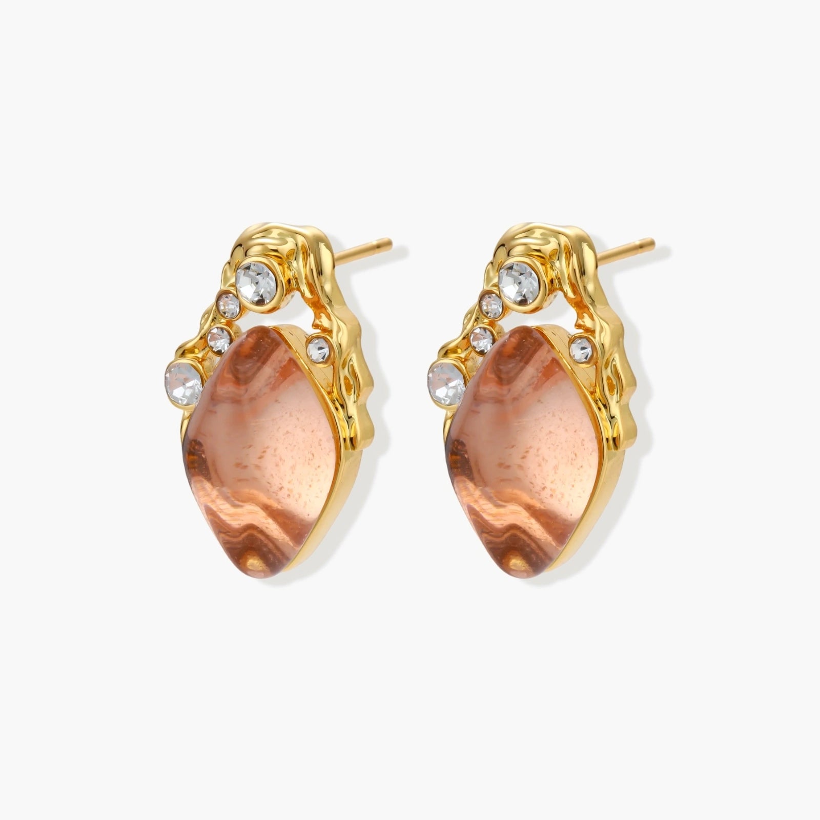 Coral Dreams Baroque Studs
