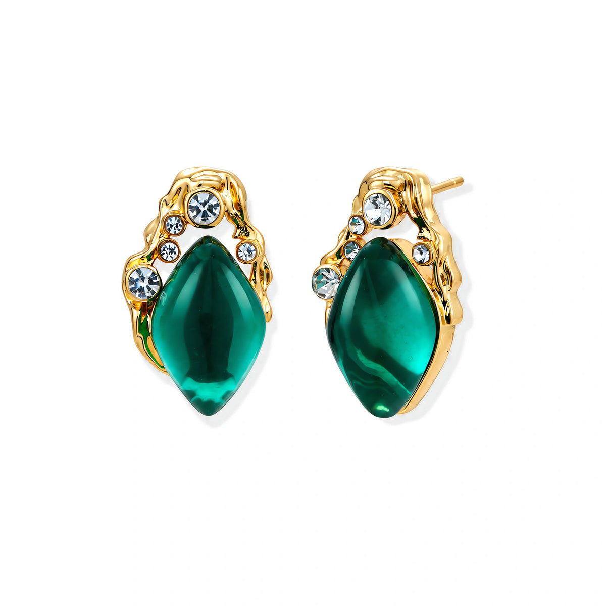 Emerald Mystique Studs