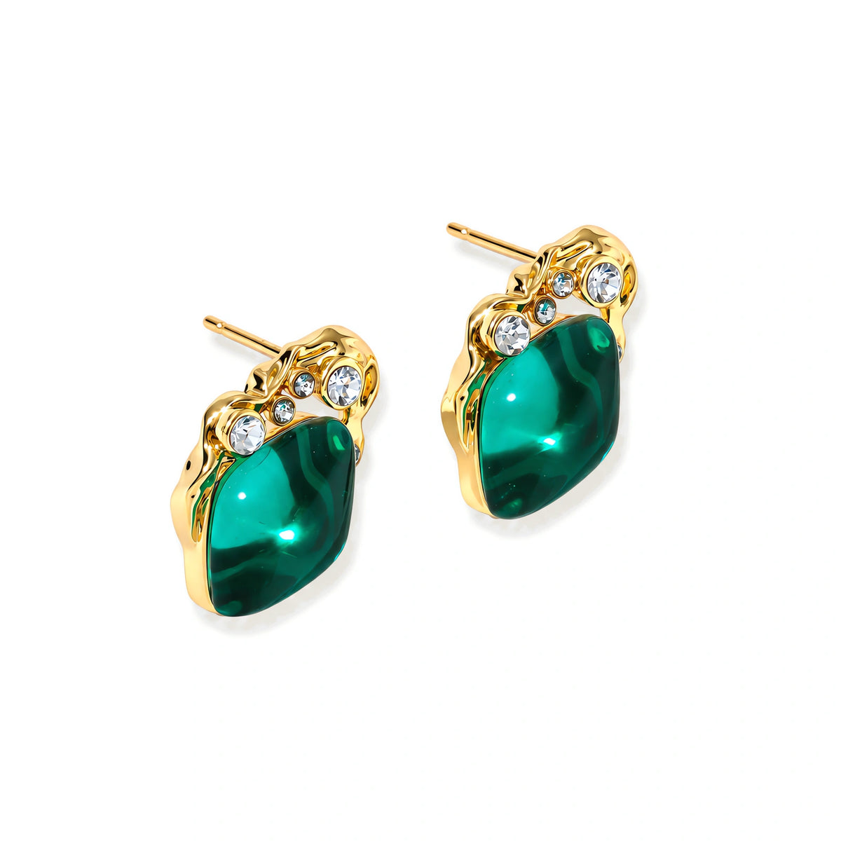 Emerald Mystique Studs