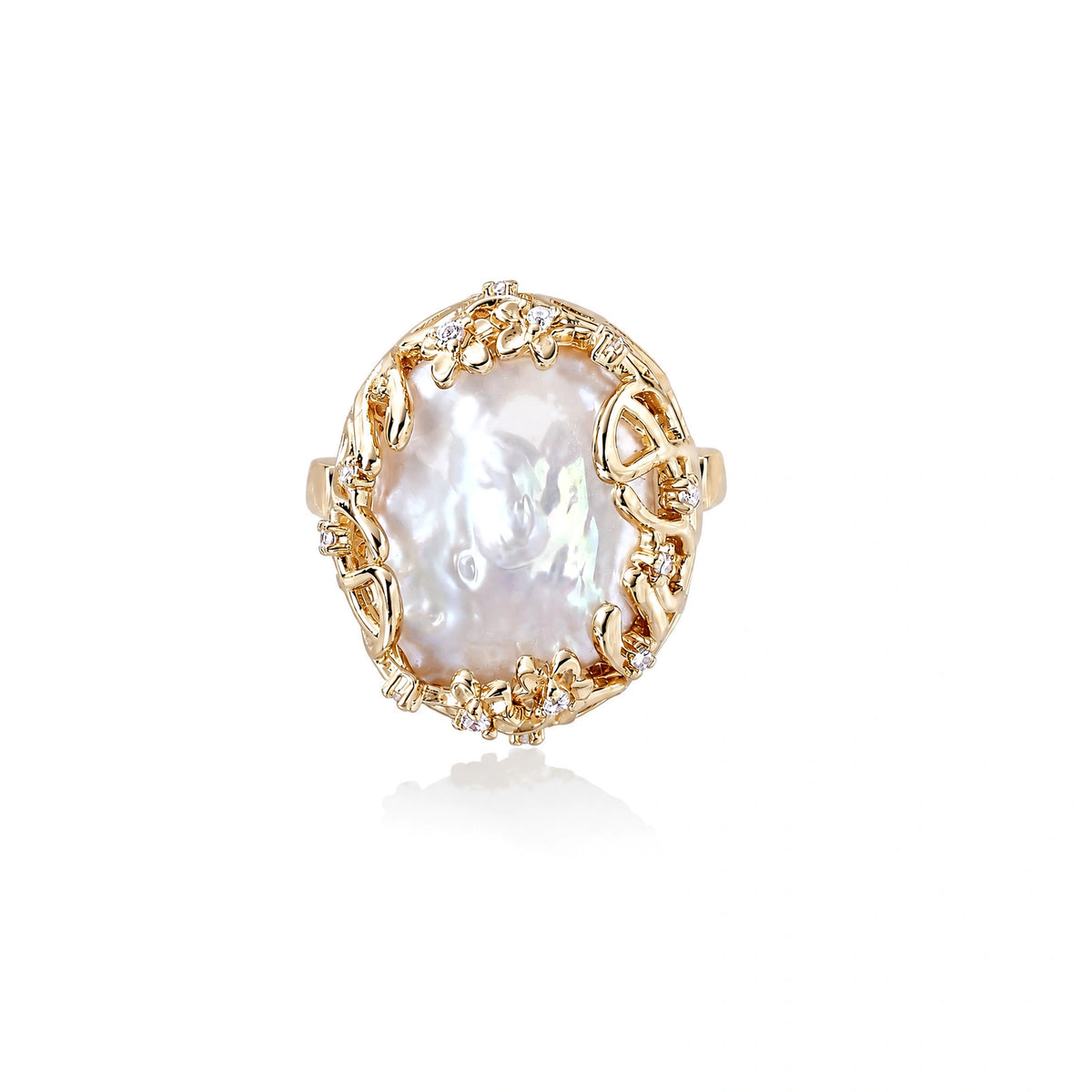 Château Crown Baroque Pearl Ring