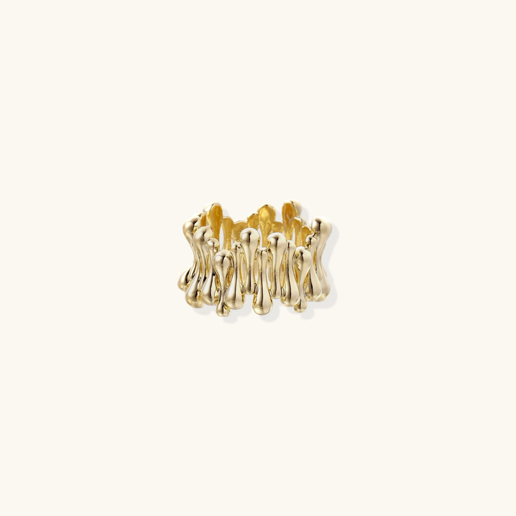 Petal Wave Sculpture Ring