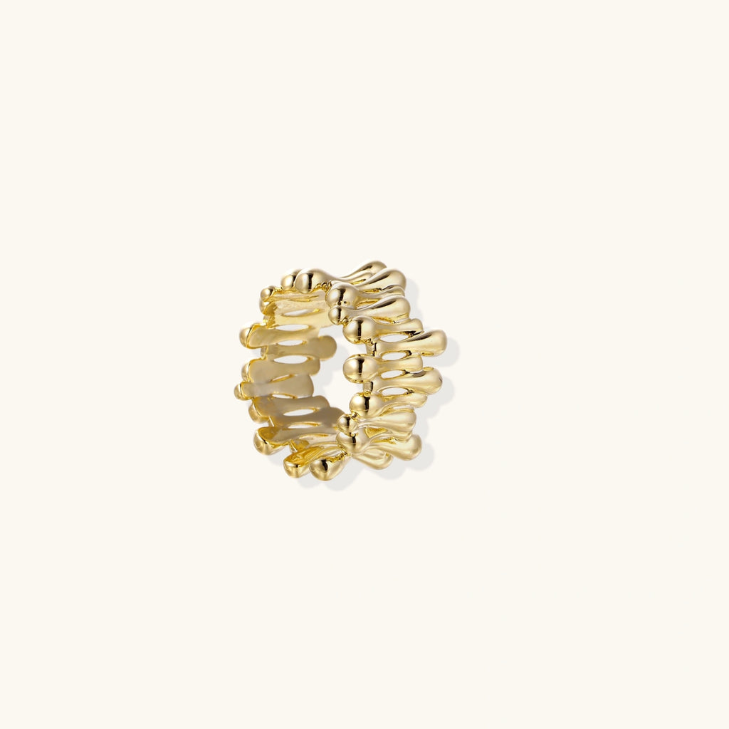 Petal Wave Sculpture Ring