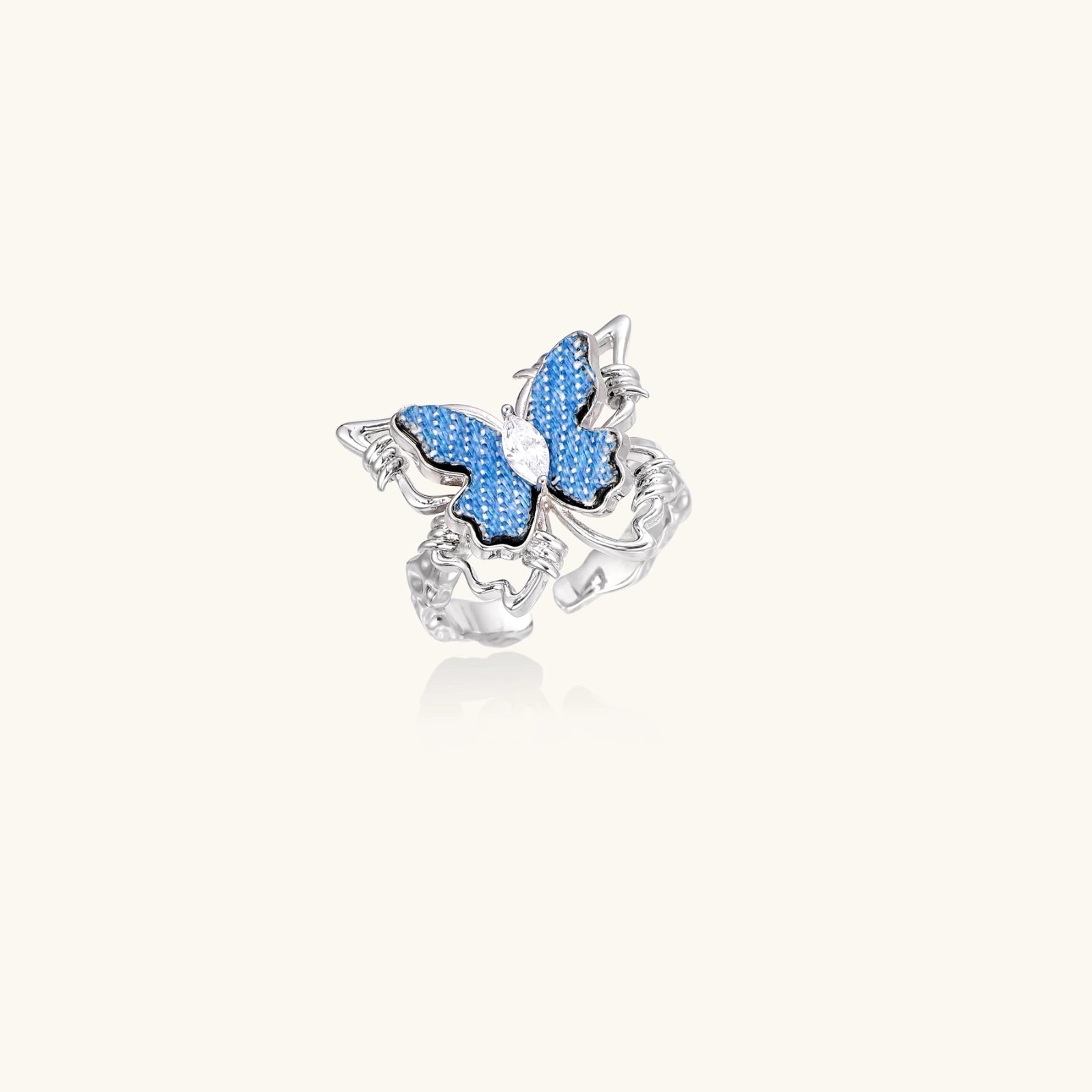 Indigo Flight Butterfly Ring