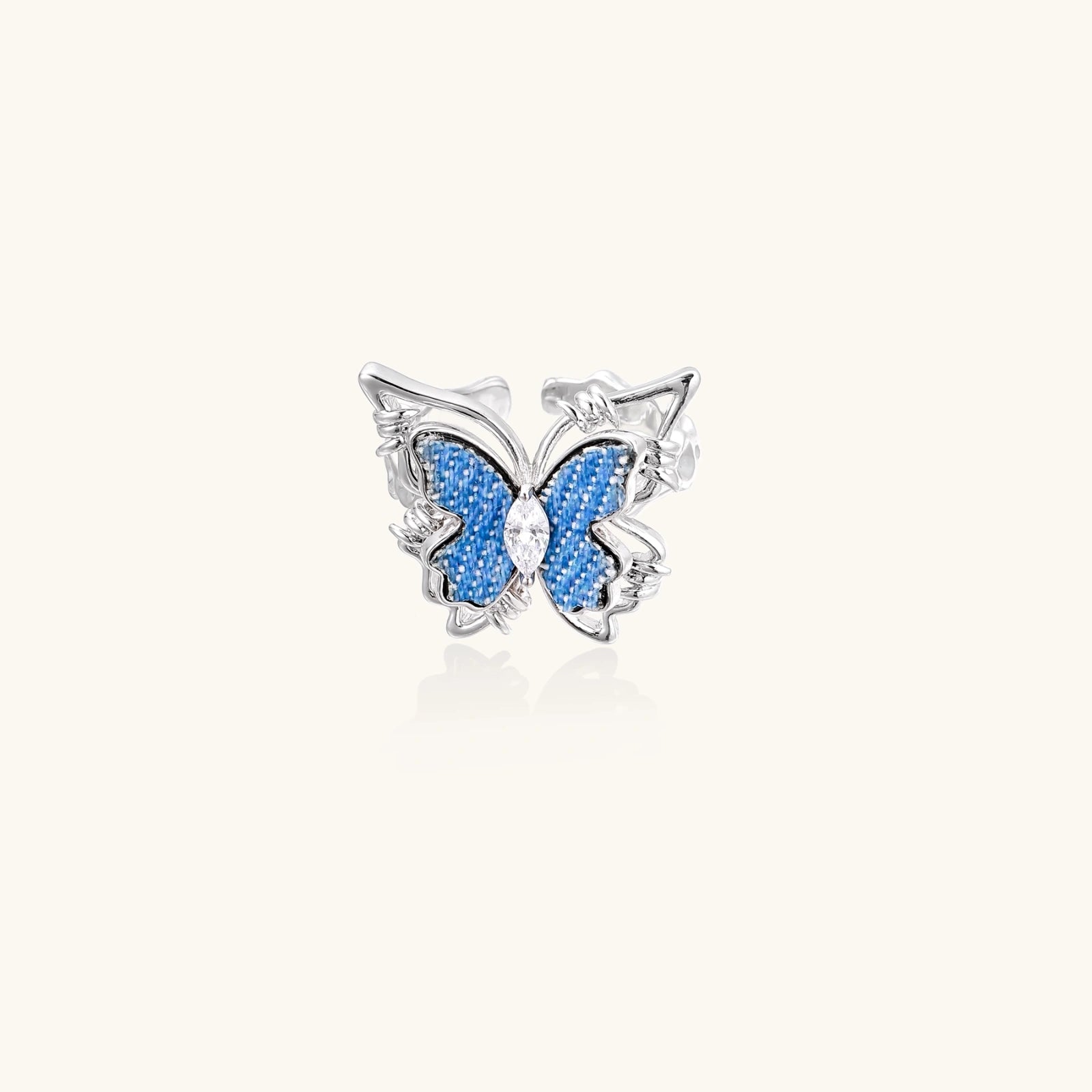 Indigo Flight Butterfly Ring