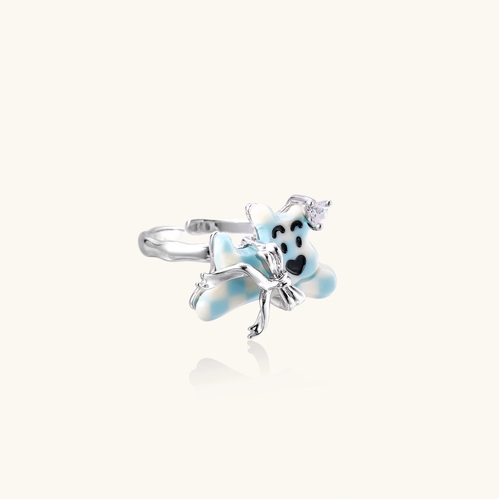 Delft Dreams Pup Flower Ring