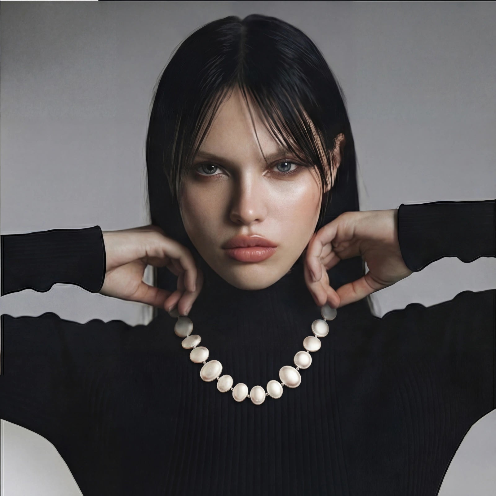 Moonstone Bubble Necklace