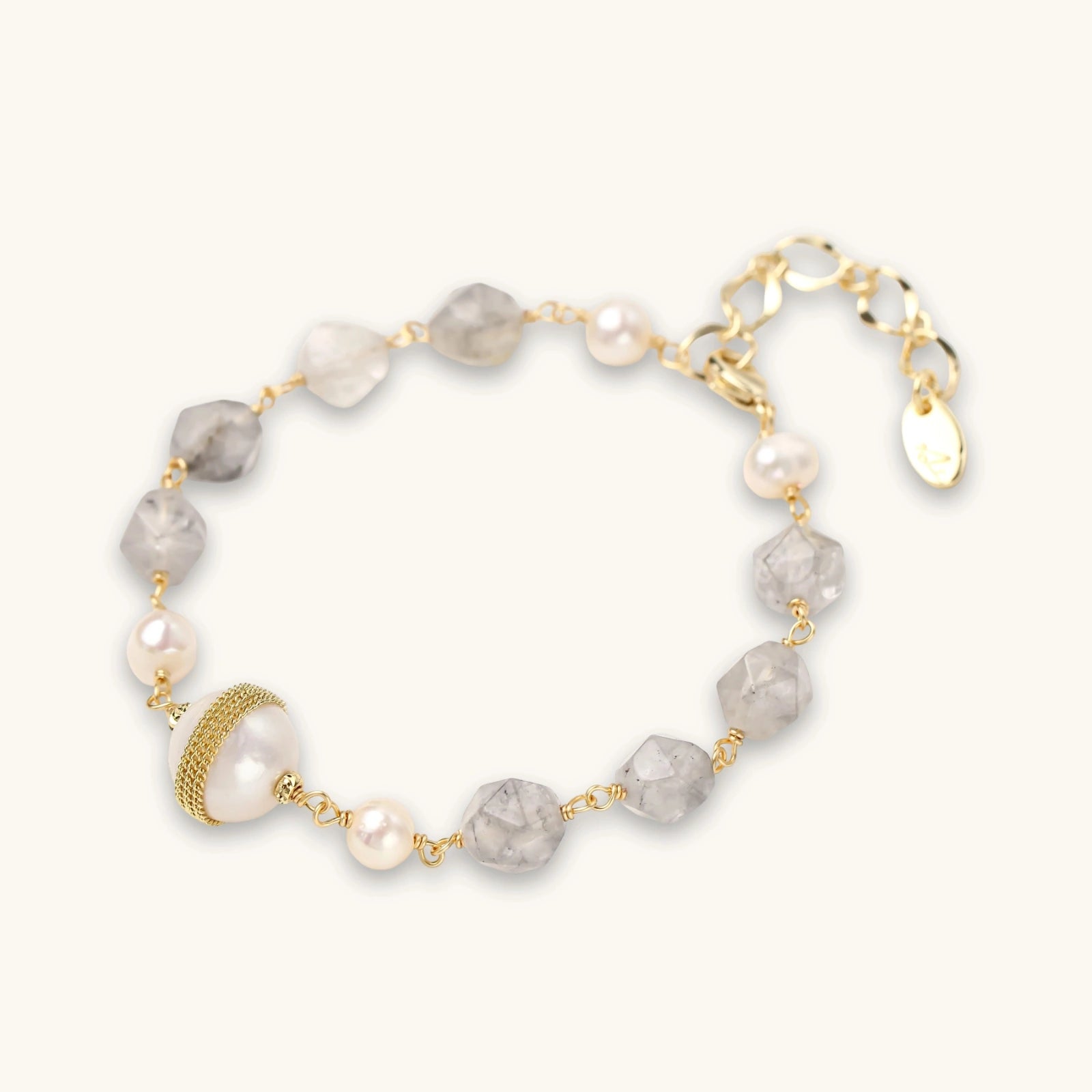 Cloud Pearl Baroque Crystal Bracelet