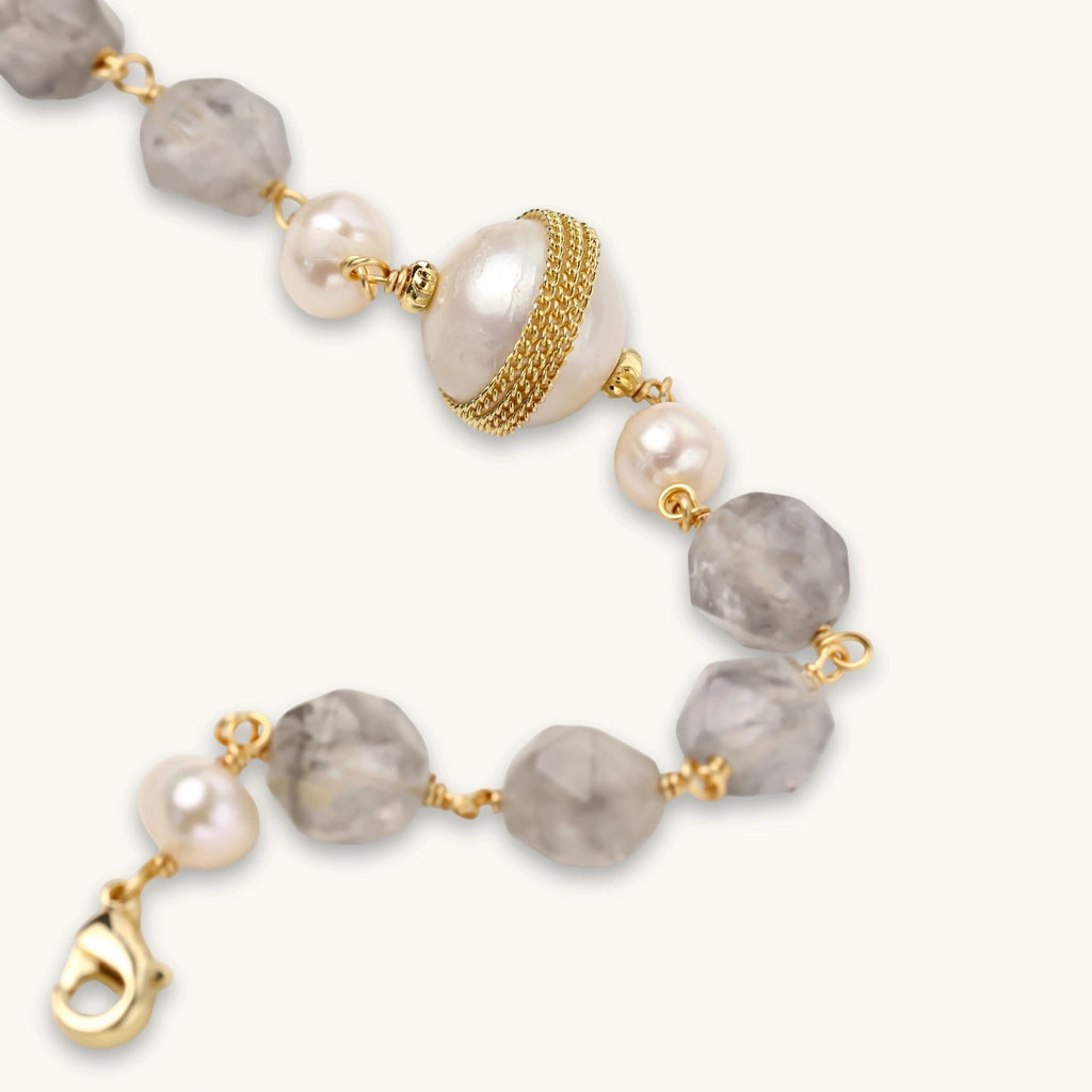 Cloud Pearl Baroque Crystal Bracelet