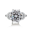 The Settlement Ring - 5 Carat Moissanite Sterling Silver Ring