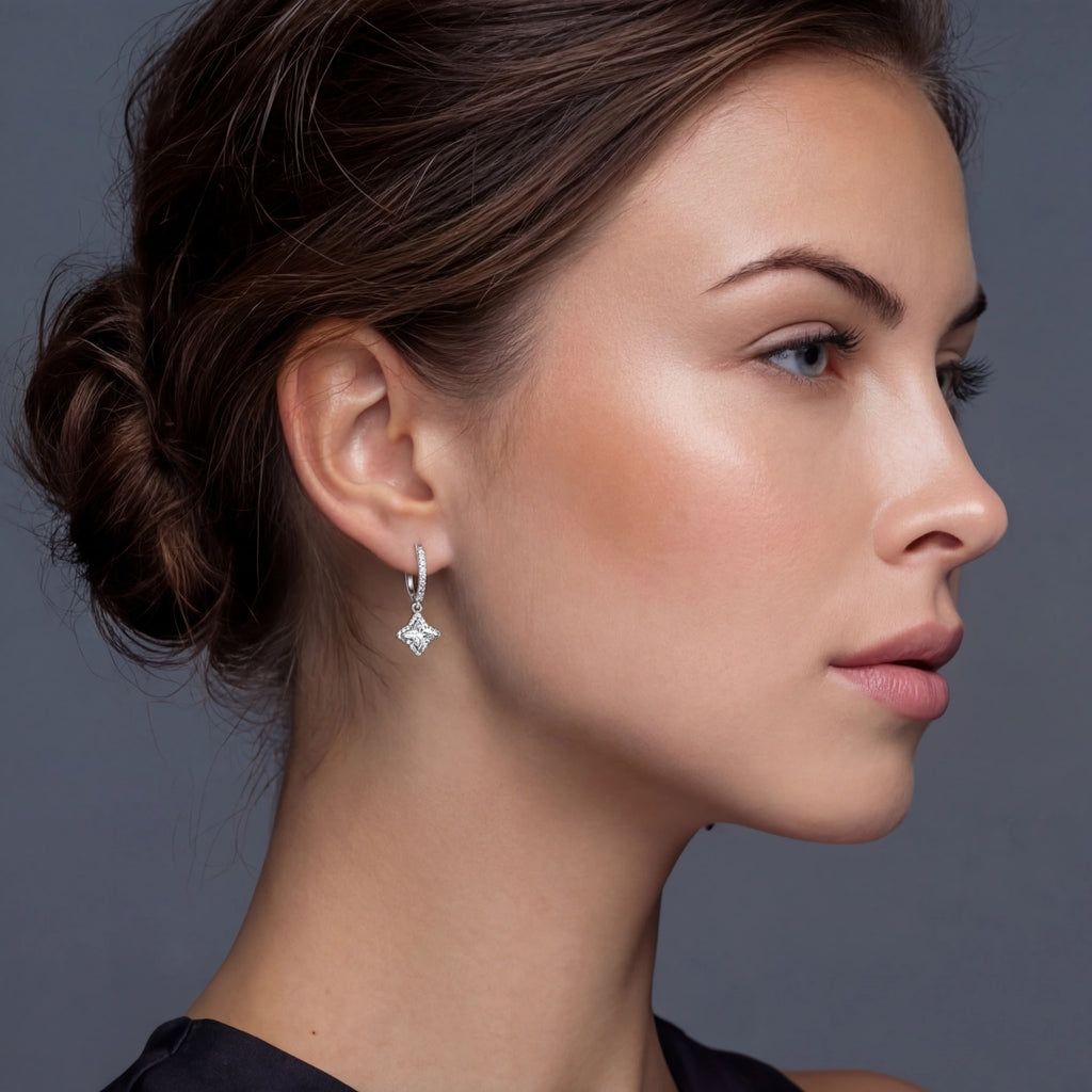 Anastasia Moissanite Dangle Earrings